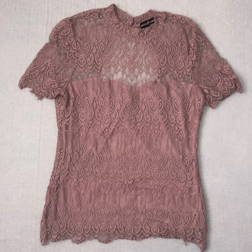 Mauve Lace Top
